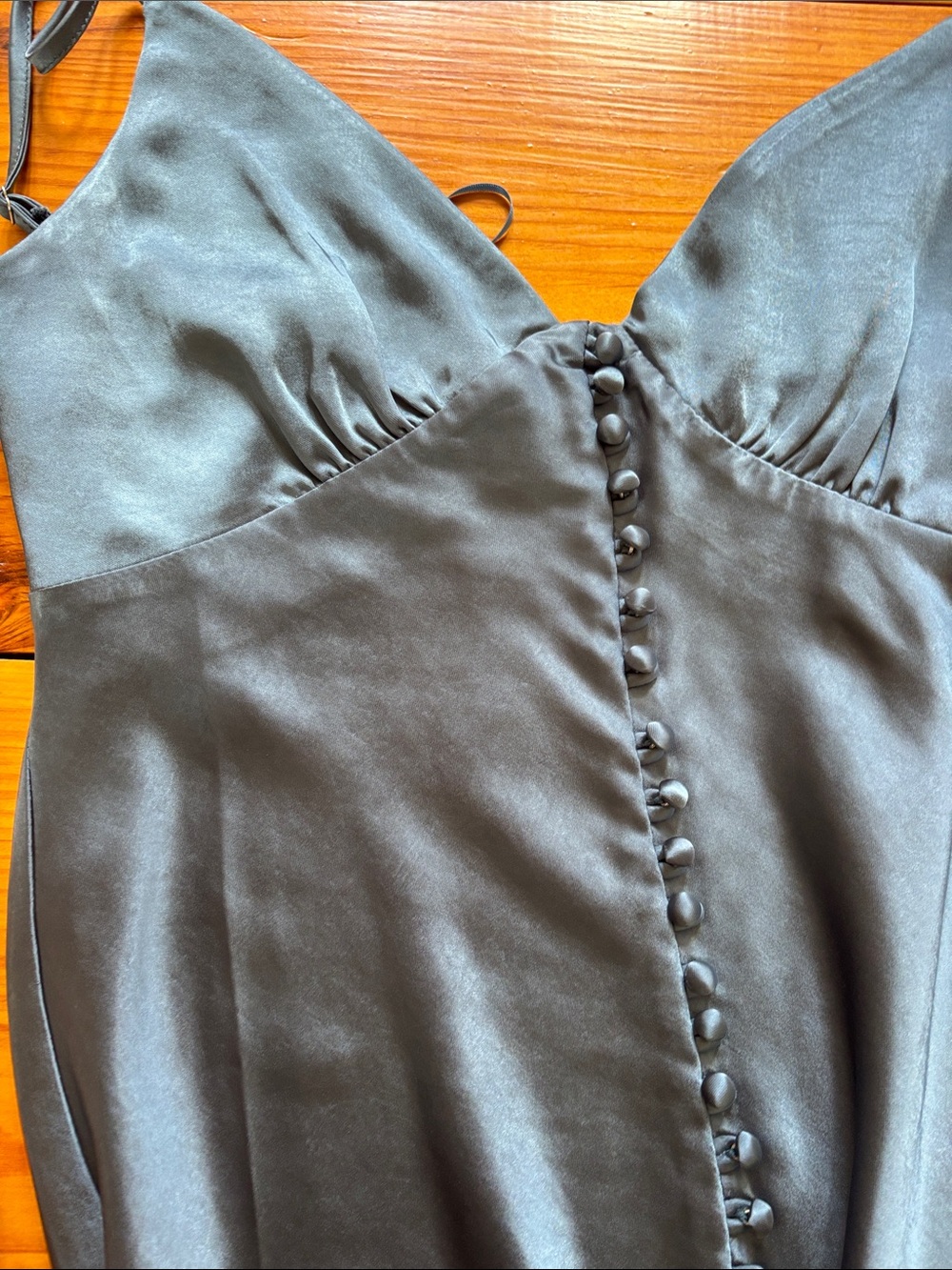 Dress Forum Teal Slip Dress - Picture 3 of 3